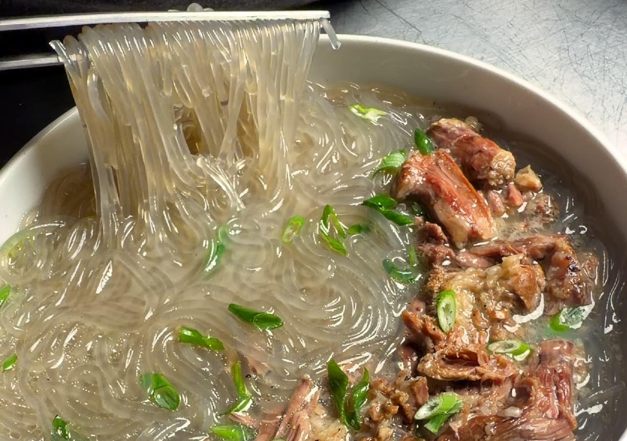 Korean Oxtail Bone Broth Noodles