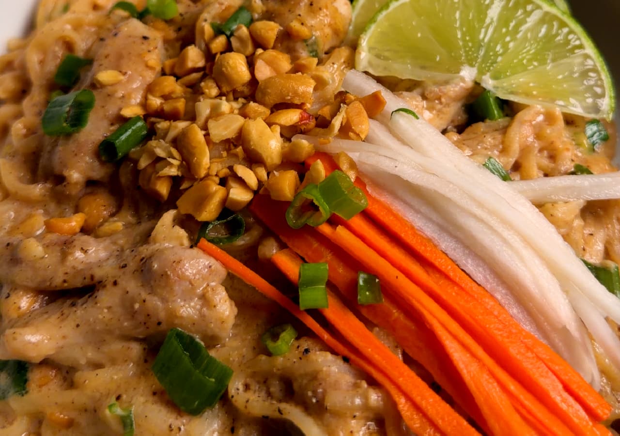 Thai Chicken Peanut Noodles