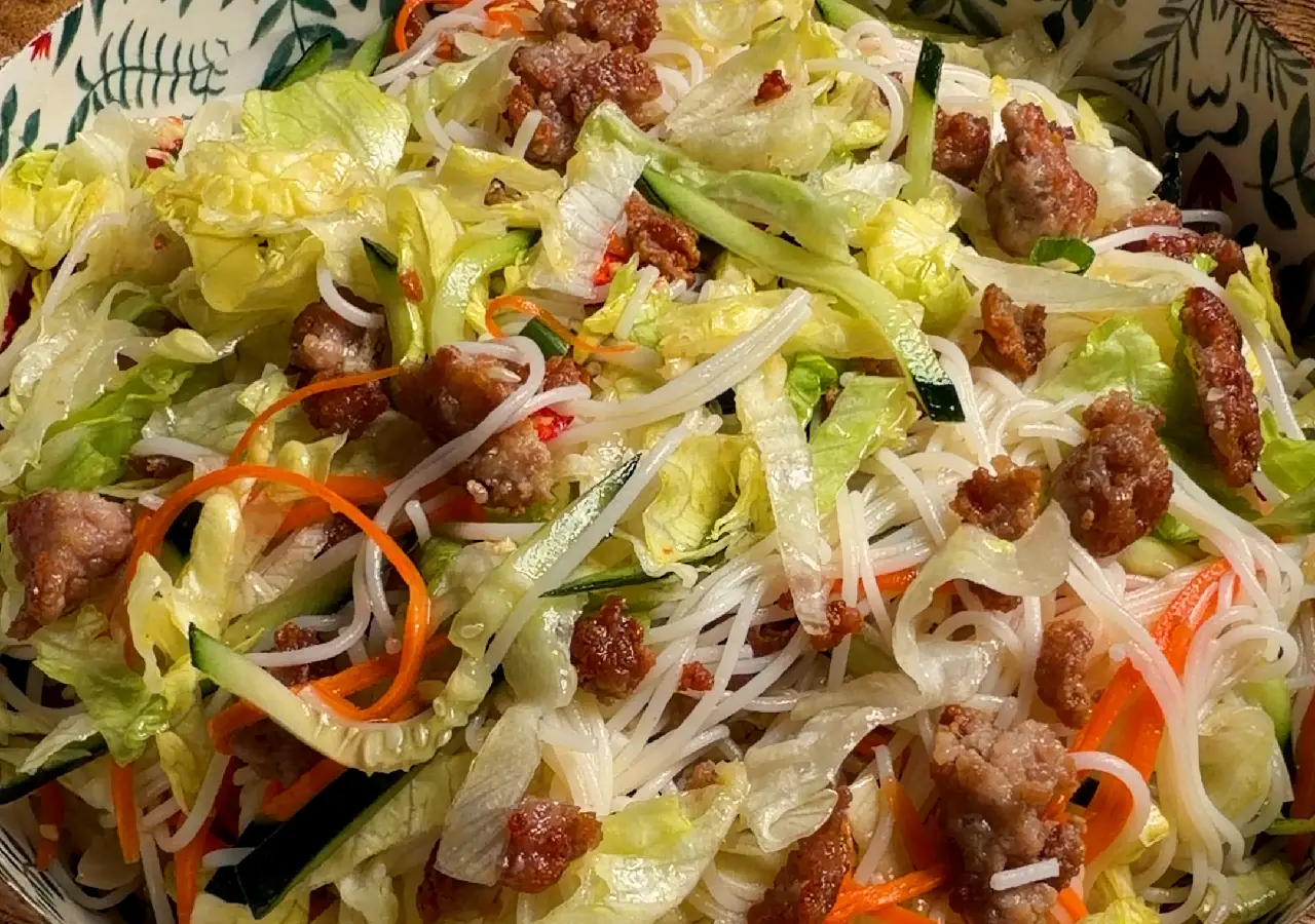 Viet-Style Crispy Pork Noodles