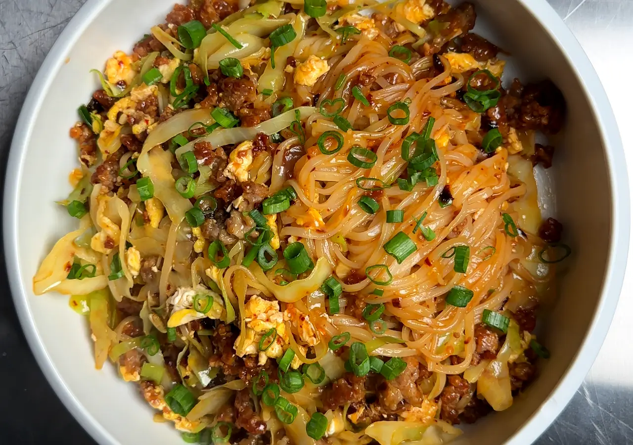 Chili Crispy Pork Noodles
