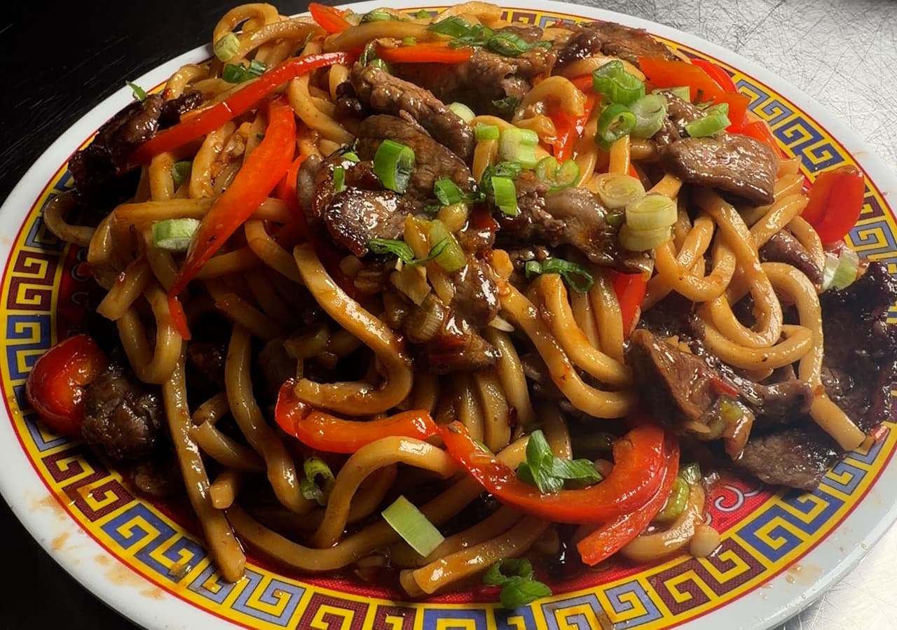 Spicy Crispy Beef Noodles