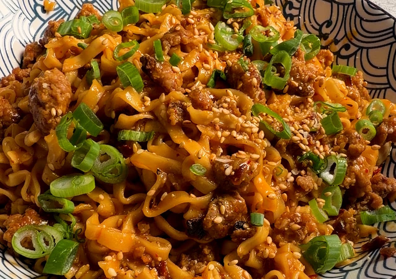Chili Miso Pork Noodles