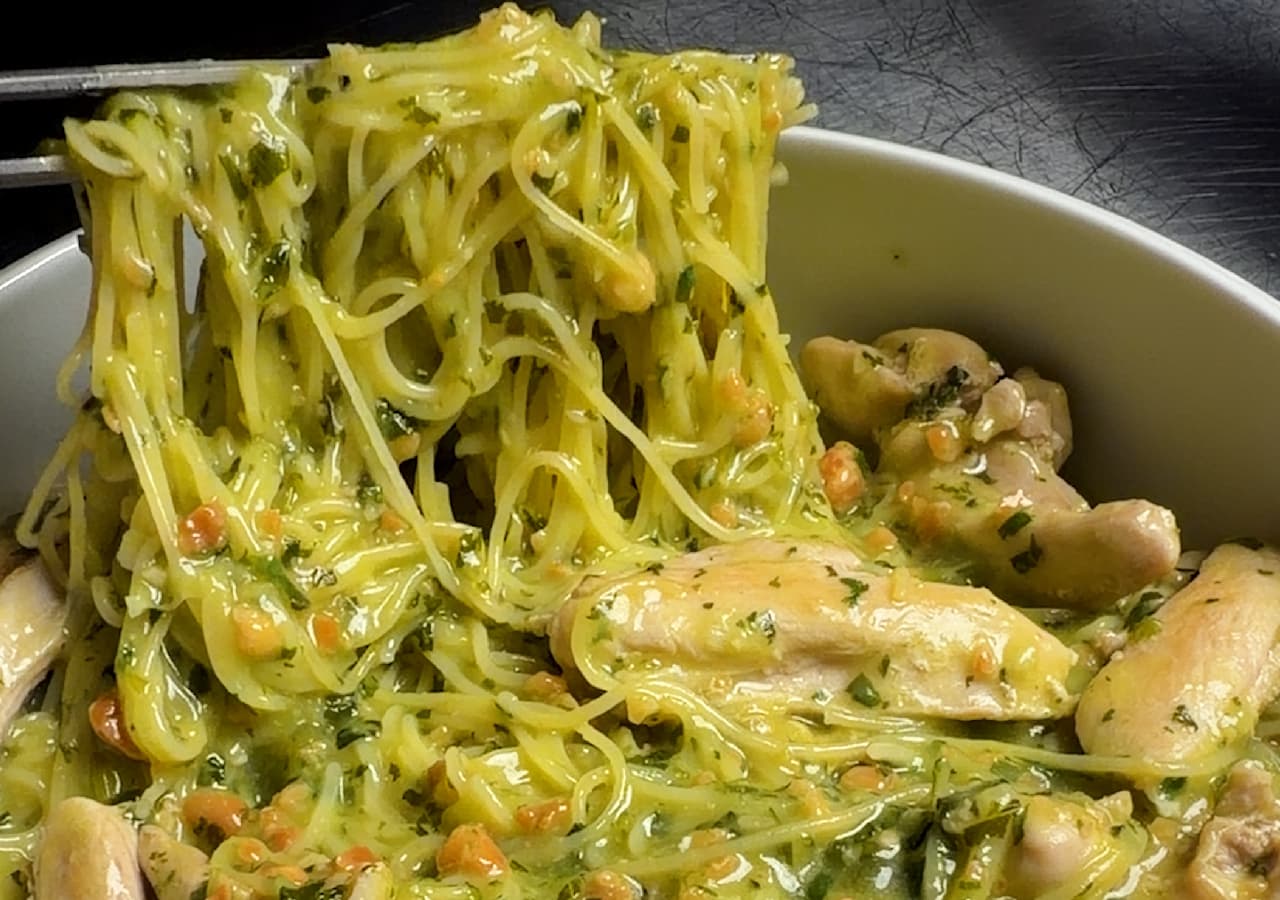 Thai Pesto Chicken Pasta