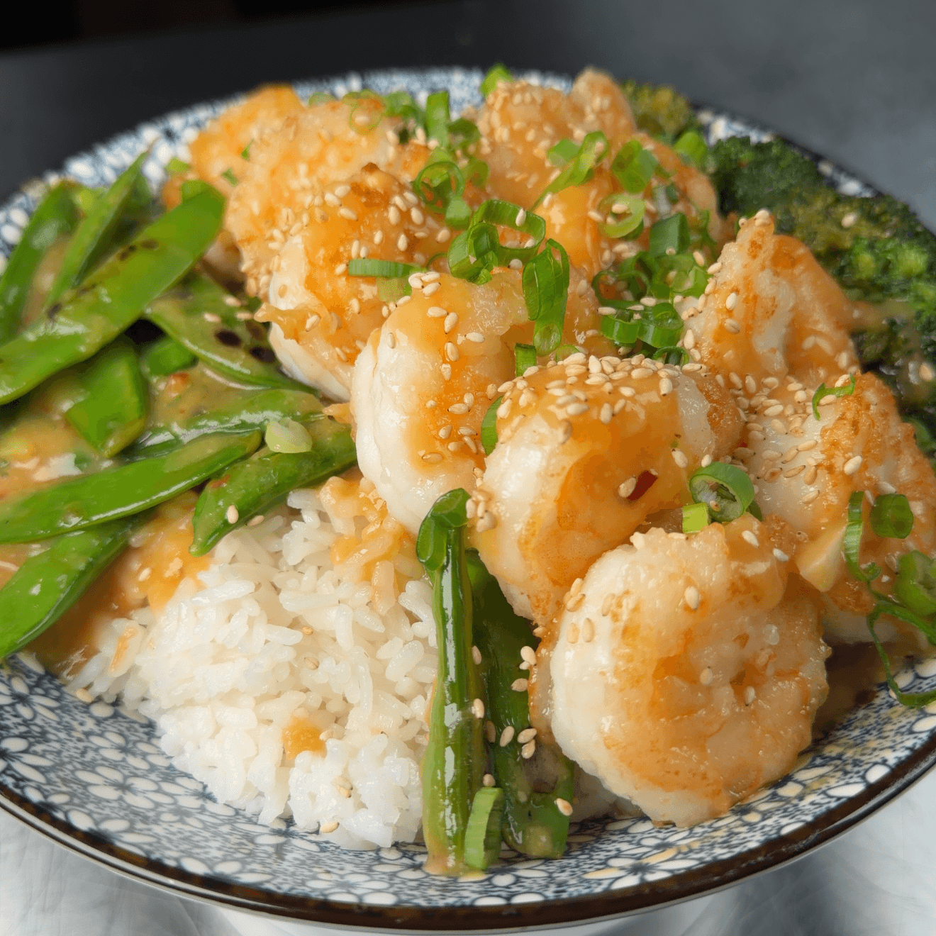 Garlic Miso Butter Crispy Shrimp Rice