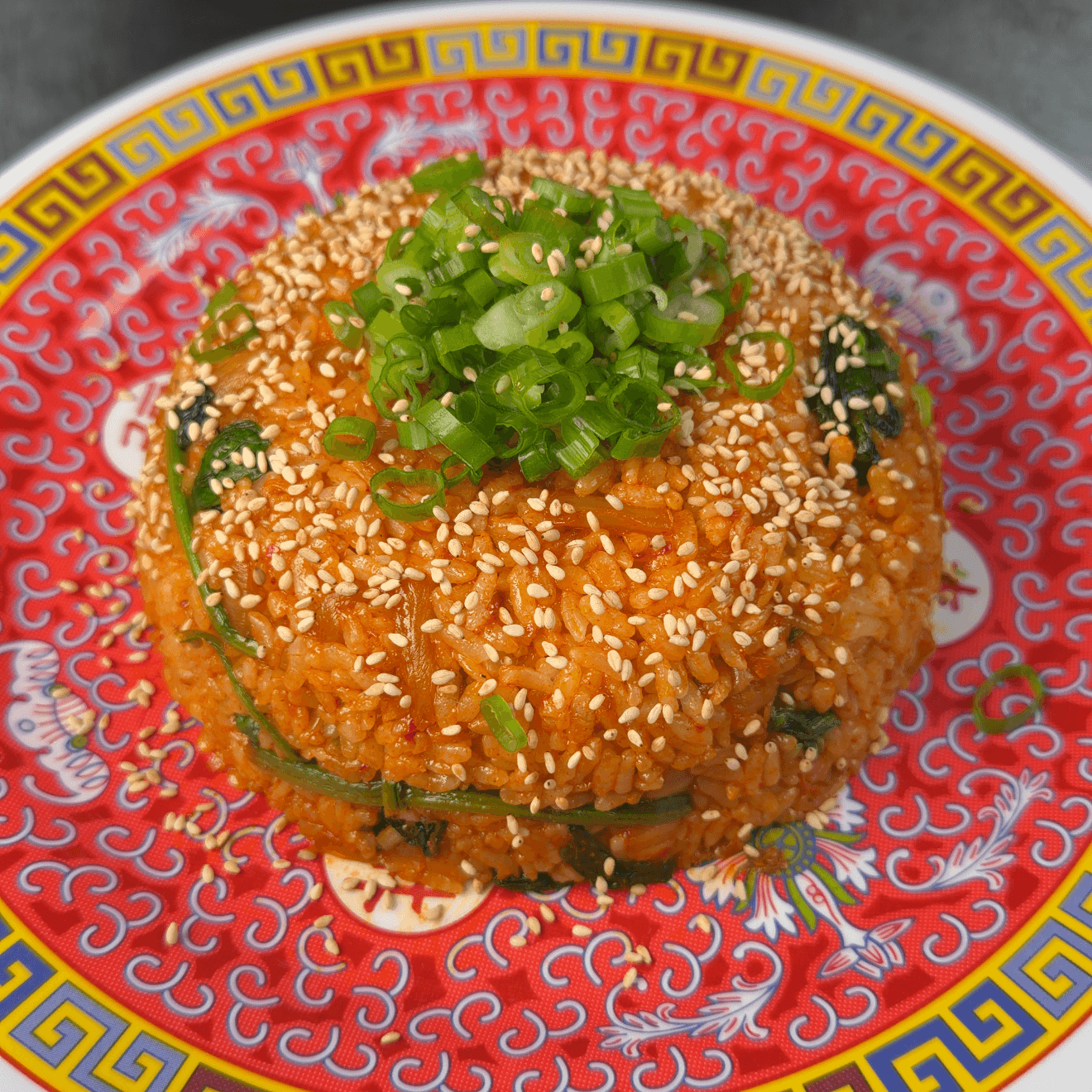 Garlic Kimchi Caramelized Crispy Fried Rice