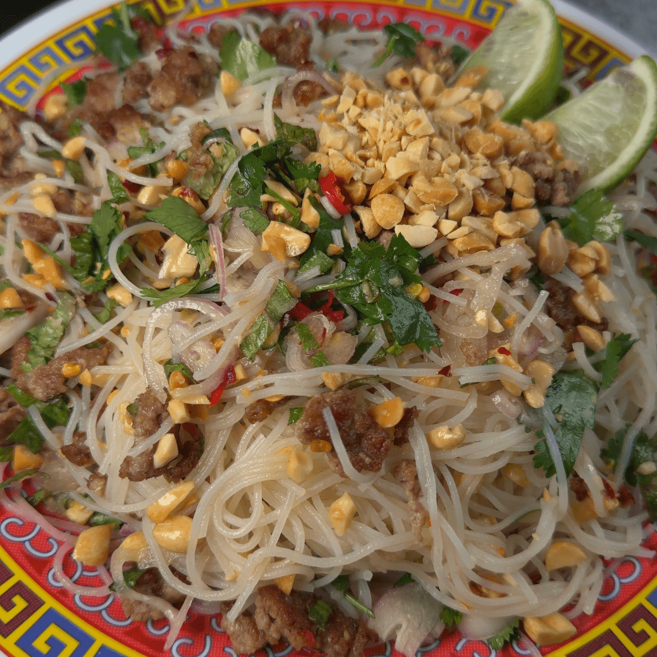 Crispy Pork Vermicelli Noodle Salad