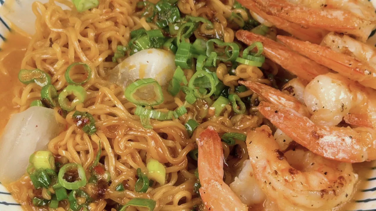 Brown Butter Shrimp Cold Noodles